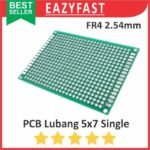 PCB Lubang IC 5x7 5x7cm Single Layer Bolong Titik Matrix Fiber FR4