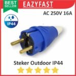 Steker Outdoor WaterProof IP44 3 Kabel Colokan Water Proof Anti Air Colok Plug Arde Listrik PLN Stop Kontak