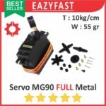 Motor Servo RC MG995 Full Metal Gear 180 Degree Sudut Derajat Drajat 10kg/cm Mini Micro Gearbox Gear Box MG995 MG 995 Tower Pro TowerPro