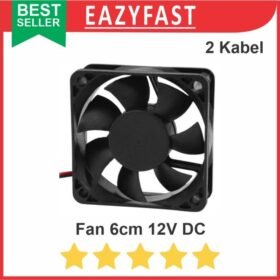 Fan 6cm 60mm 12v DC Kipas Mini Komputer PC CPU Case Casing Heatsink