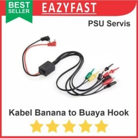 Kabel Power Supply Service HP Banana USB Capit Buaya Hook Clip