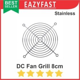 Fan Grill 8cm 80mm Ram Kawat Besi Pelindung Tutup Kipas DC PC Case