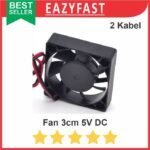 Fan 3010 3cm 30mm 5v DC Kipas Mini Raspberry CPU Pi Case Heatsink
