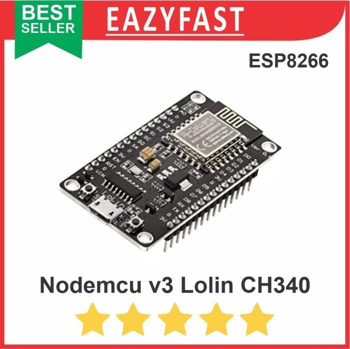 ginee_20241122164550757_7751911562.jpeg NodeMCU v3 Lolin LUA WiFi CH340 ESP 8266 IoT AiThinker - Image 1