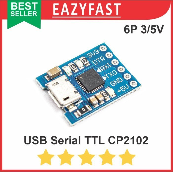 ginee_20241128162814527_1792203380.jpeg CP2102 USB To RS232 TTL Serial Converter Adapter Module Brick - Image 1