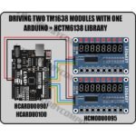 TM1638 Trainer Module I/O Input Output 8 bit Digit 7 Segment LED Key - Image 3