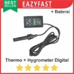 Hygrometer + Thermometer LCD Digital Sensor Kelembaban Suhu + Probe