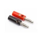 Banana Socket Jack Male Terminal 1 Pasang Connector M6 Hitam Merah - Image 2
