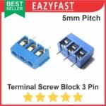 Screw Terminal Block 3 Pin Skrup PCB Blok Pitch 5mm Cable Connector