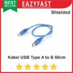 Kabel Data USB Type Tipe A to B Arduino Uno Mega Printer 50 cm