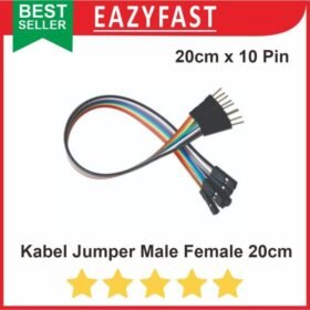 Jumper Cable Kabel Dupont 20 cm Isi 10 Male-Female Arduino Bread Board
