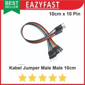 Kabel Jumper Cable Dupont 10 cm isi 10 male male Arduino Breadboard