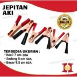 Capit Buaya Besar 8cm Aki Accu Motor Mobil Clip Jumper Jepit Kabel Set - Image 3