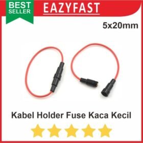 Kabel Holder Fuse Kaca Kecil Tabung 5x20mm 5x20 Housing Rumah Dudukan