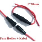 Kabel Holder Fuse Kaca Kecil Tabung 5x20mm 5x20 Housing Rumah Dudukan - Image 3