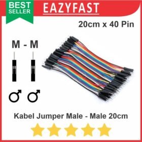 Kabel Jumper Male to Male 20cm 20 cm 40p 40 Pin Pcs Arduino Dupont