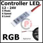 Controller LED Strip RGB 6A 12V 24V PWM Dimmer Lampu Mode Strobo Kedip - Image 3
