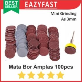 Mata Bor Amplas Set 100 Gerinda Mini Mini Grinding Sanding Disc Mollar
