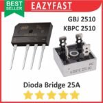 Dioda Kiprok Bridge 25A 25 A Ampere Diode Rectifier GBJ2510 KBPC2510 Jembatan Penyearah AC DC Sisir Meja Kotak KBU KBP KBJ KBL GBU GBJ KBPC 2510
