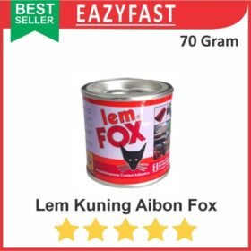 Lem Kuning Fox 70gr Aibon Flexible Serbaguna Aica Karet Kulit Sepatu