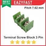 Terminal Screw Block 7.62mm 3 Pin Kaki 2P 7.62 7.5 mm PCB Skrup Kabel