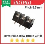 Terminal Screw Block 8.5mm 3 Pin Kaki 3P Pitch 8.5 mm PCB Skrup Kabel