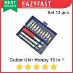 Pisau Cutter Ukir Set 13 in 1 Engraving Knife Hobby Craft Pen