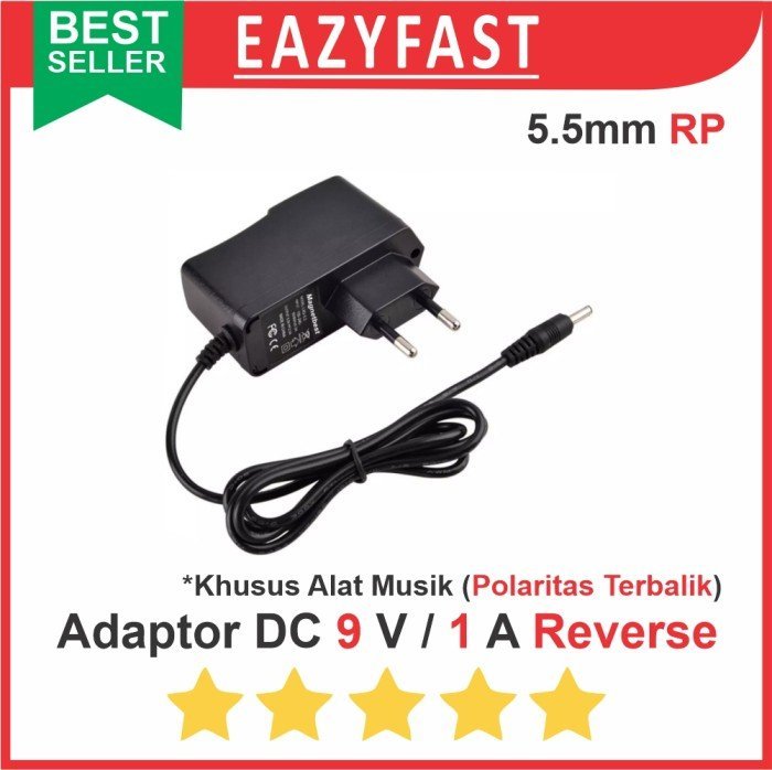 ginee_20241220143539041_5190227876.jpeg Adaptor DC 9V 1A 9 V Volt Efek Gitar Alat Musik PSU Power Supply Trafo - Image 1
