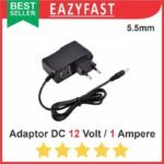 Adaptor DC 12V 1A 5.5mm 12 V Volt 1 A Ampere PSU Power Supply Trafo