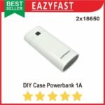 DIY Powerbank Power Bank PB 2x 18650 Baterai Kotak Box Case 5v 1A