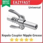 Kepala Coupler Grease Gun Gemuk Quick Nipple Auto Lock Nepel Jepit