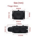 Stop Kontak Terminal 1 Waterproof Outdoor Water Proof Anti Air Steker - Image 2