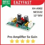 Preamp Pre Amp Amplifier NE5532 5x Gain Penguat Awal Ampli XH-A902