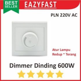 Dimmer Saklar Lampu 220V 600 W Watt AC Potensio SCR PWM Dimer PLN 600W