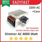 Dimmer 220V AC 4000 W Watt Casing Kecepatan SCR PWM Dimer PLN 4000W