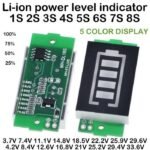 Voltmeter Bar Level Kapasitas Baterai Batre Cell Lithium 18650 1-8S - Image 2