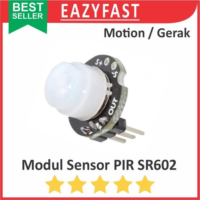 ginee_20241227160819363_9483224043.jpeg Modul Sensor Gerak PIR MH SR602 Mini Infrared Motion Detector Module - Image 1