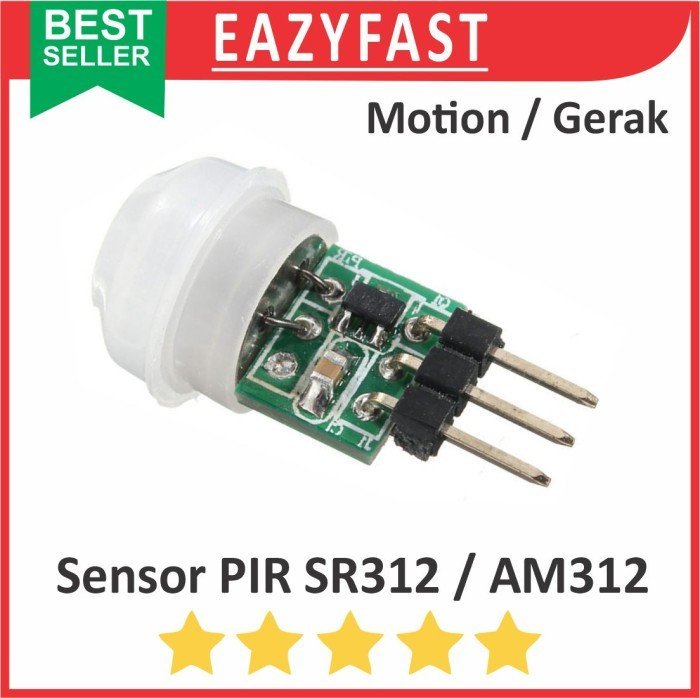 ginee_20241227161012536_8944231570.jpeg Modul Sensor Gerak PIR SR312 AM312 312 Mini IR Motion Detector Module - Image 1