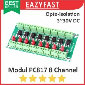 Modul Optocoupler PC817 8Ch 8 Ch Chanel Channel Opto Coupler Interupter PC 817 Isolation Module Isolator Isolated Adapter Converter Board Arduino Compatible