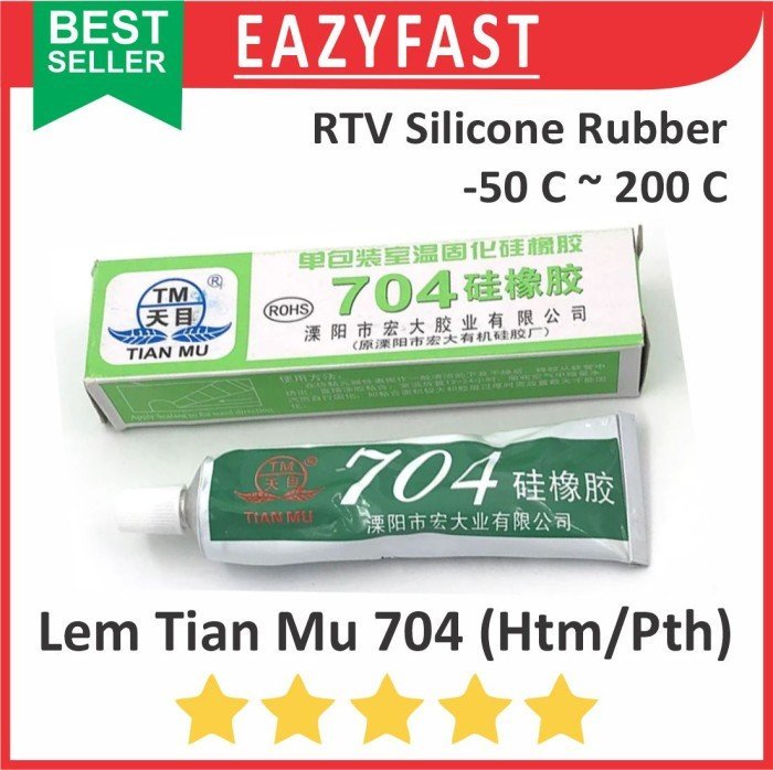 ginee_20250113152826269_6350799355.jpeg Lem Tian Mu Hijau 704 Silicone Rubber Glue Sealant Seal Silikon Grease - Image 1