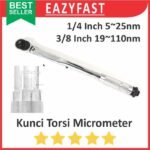 Kunci Pas Shock Torsi Momen Mekanik Torque 1/4 3/8 Micrometer Newton