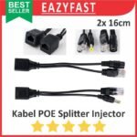 Kabel POE Splitter Injector Set LAN CCTV RJ45 Network Jack Power On Over Ethernet NVR Split Inject