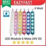 Lampu Modul LED Strip Module 6 Titik Mata Lensa Warna 24V 24 V Volt DC Mobil Truck Truk Bus Bis