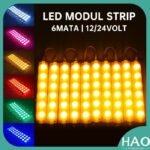 Lampu Modul LED Strip Module 6 Titik Mata Lensa Warna 24V 24 V Volt DC Mobil Truck Truk Bus Bis - Image 2