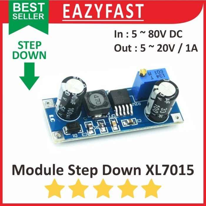 ginee_20250129151952407_4712071408.jpeg Step Down 1A XL7015 Module Modul DC Adjustable Power Supply Regulator - Image 1