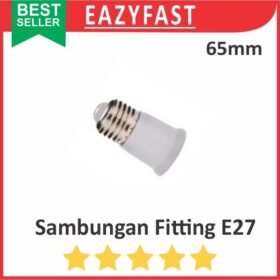 Sambungan Fitting Lampu E27 65mm Panjang Extension Sambung Downlight