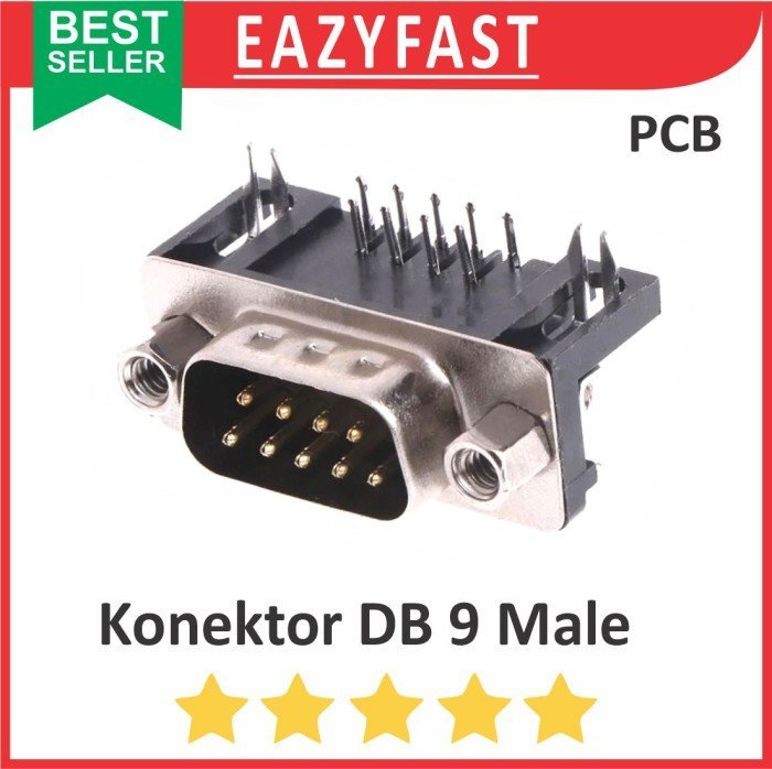 ginee_20250130150734063_7843313523.jpeg Konektor DB9 Male PCB Serial COM Port RS232 DB 9 Connector Jack Socket - Image 1