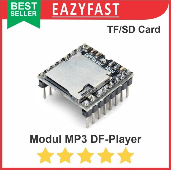 ginee_20250212100009104_4543812829.jpeg DFPlayer DF Player MicroSD MP3 Player Mini Musik Lagu suara Wav Module - Image 1