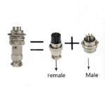 Connector Jack Socket CB GX16 7p 7 Pin Kaki Male Female 1 Set Pasang - Image 3