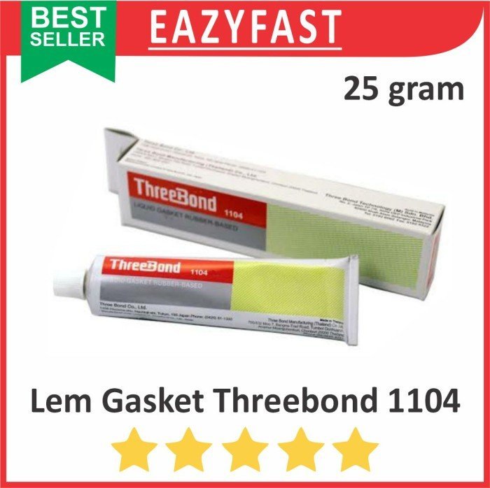 ginee_20250304123932027_3732198988.jpeg Lem Paking Gasket Mesin Threebond 1104 25 gram 25gr Three Thee 3 Bond Silicone Rubber Seal Sealer Sealant - Image 1